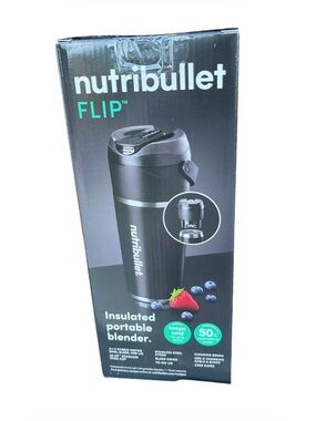 NutriBullet Flip Insulated Portable Blender - Black